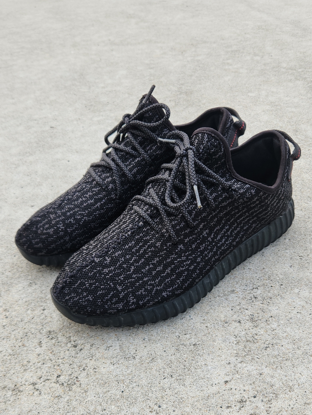 Adidas Yeezy Boost 350 V1 Pirate Black 2015 Size US 11 Men’s AQ2659 Black Red